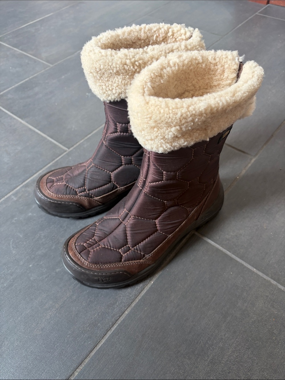 UGG Cream Shearling-Lined Footwear